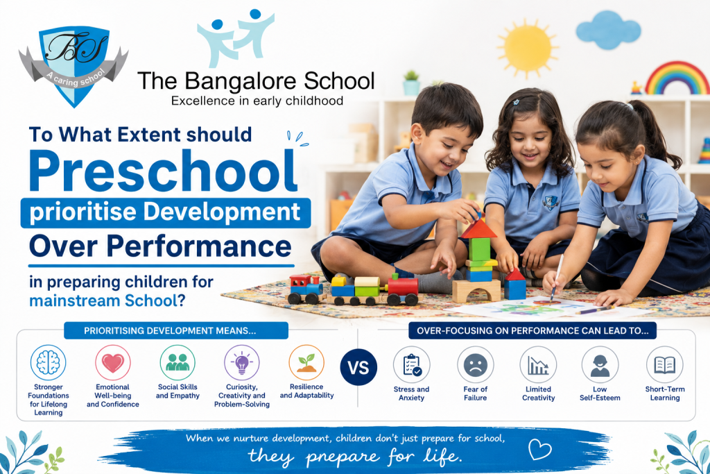 To What Extent should Preschool prioritise Development Over Performance in preparing children for mainstream School?  